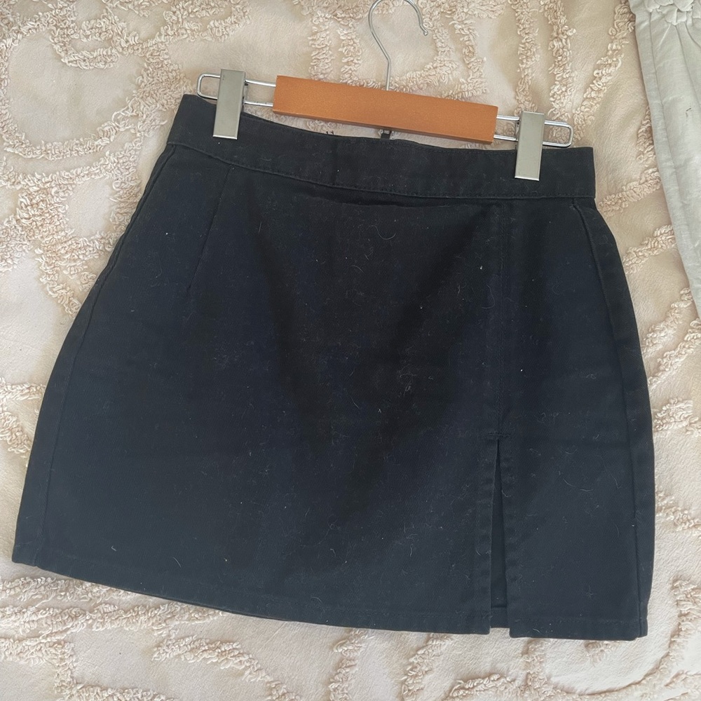 Princess polly lioness black mini skirt